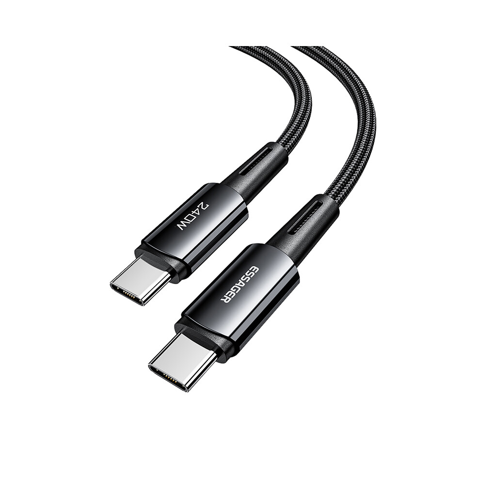 Essager 2M Type-C To Type-C Pd 240W Nylon Braided Data Cable Phone Tablet Fast Charging Cord 6914280717340