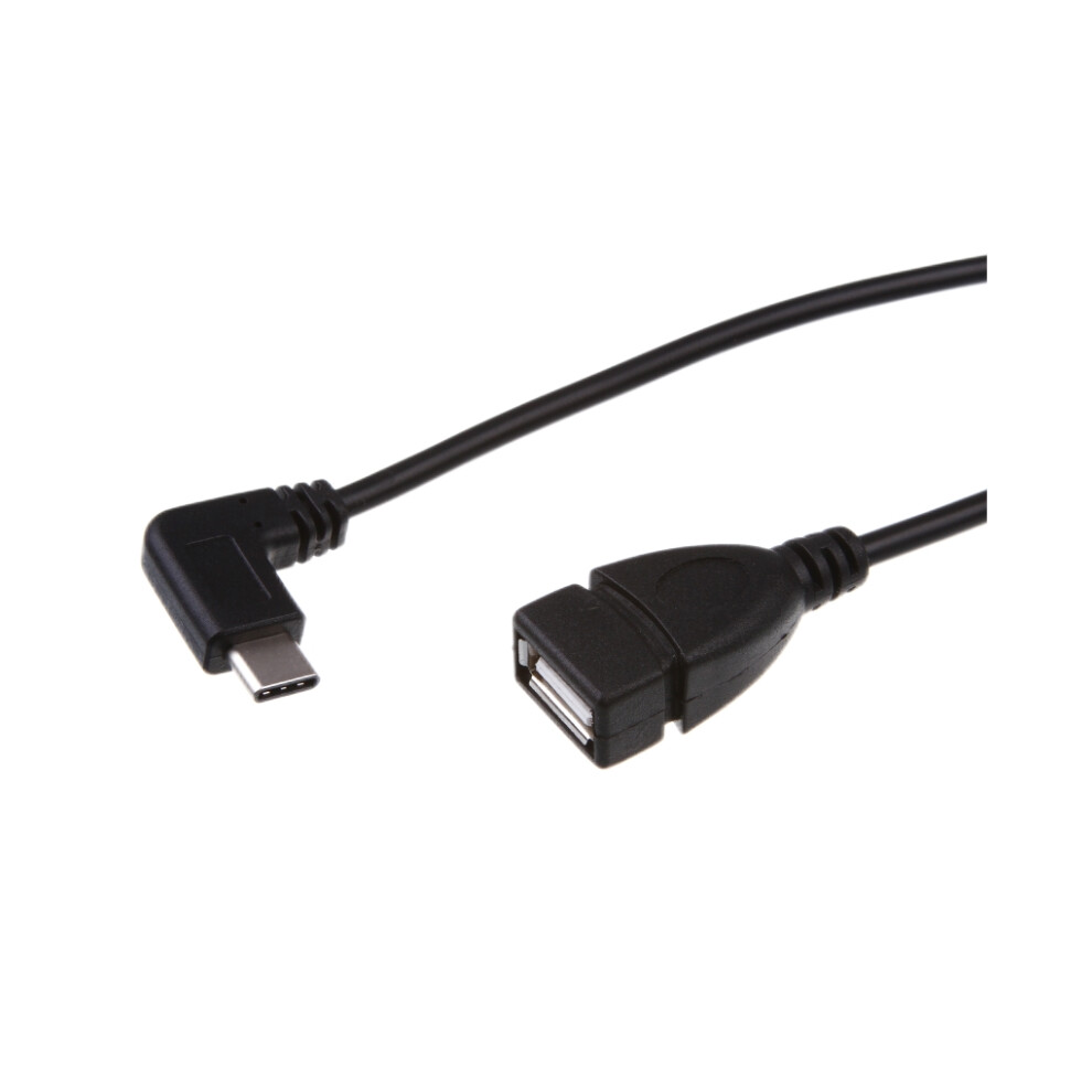 90 Degree Right Angle Usb Type-C Male To Usb 2.0 Female Otg Data Cable Phone Laptop Adapter Cord 6914282397373