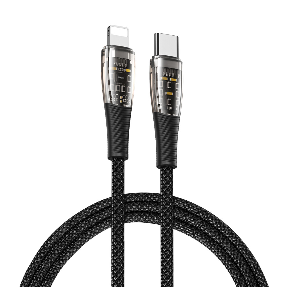 Duzzona A5 1M Pd 20W Usb C To Lightning Fast Charging Cable Pvc Nylon Braided Charger Cord 480Mbps Speed Transmission Sync 6914282430391
