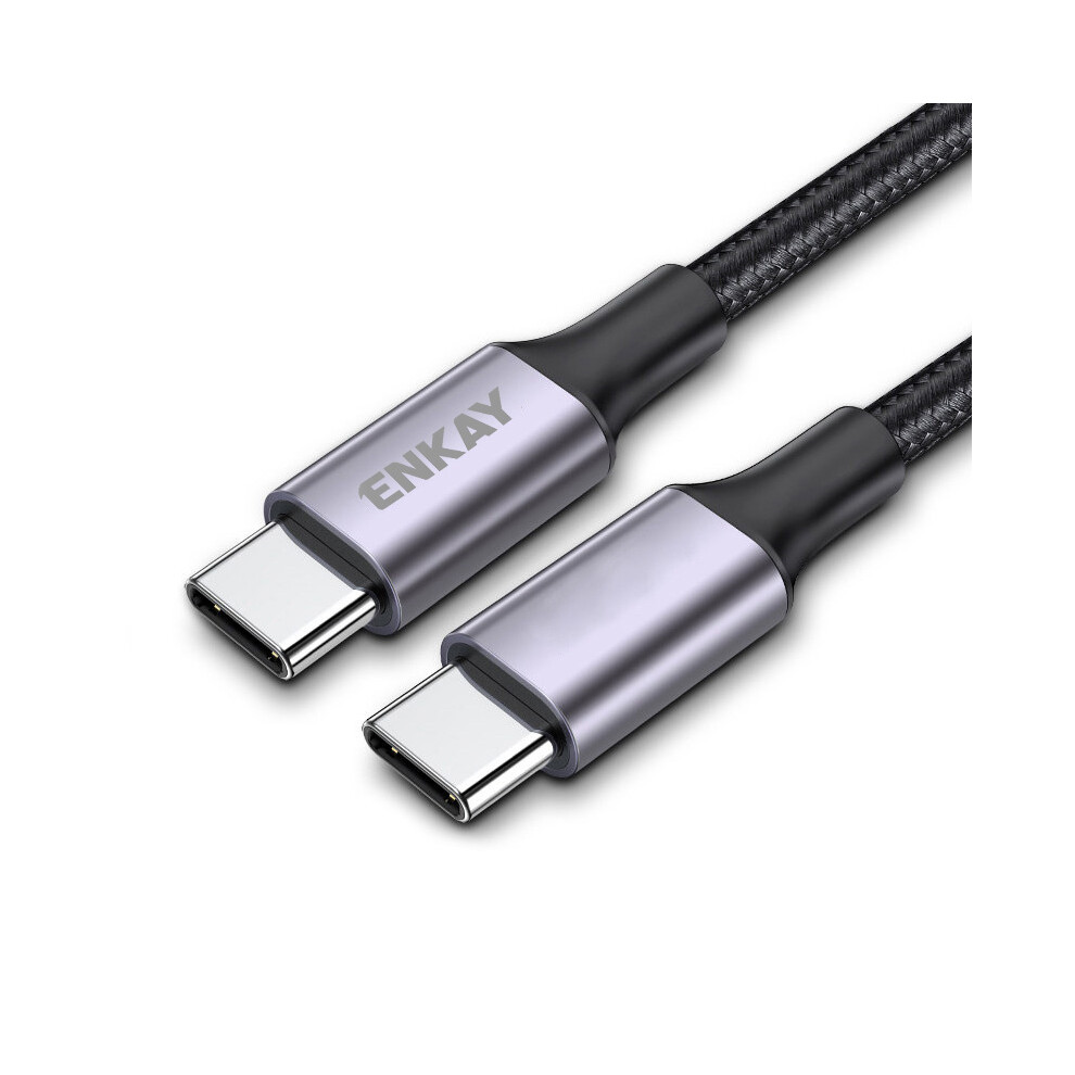 Enkay Hat Prince 1M Pd Qc 60W Type-C To Type-C 3A Fast Charging Cable Data Cord 6914280839189