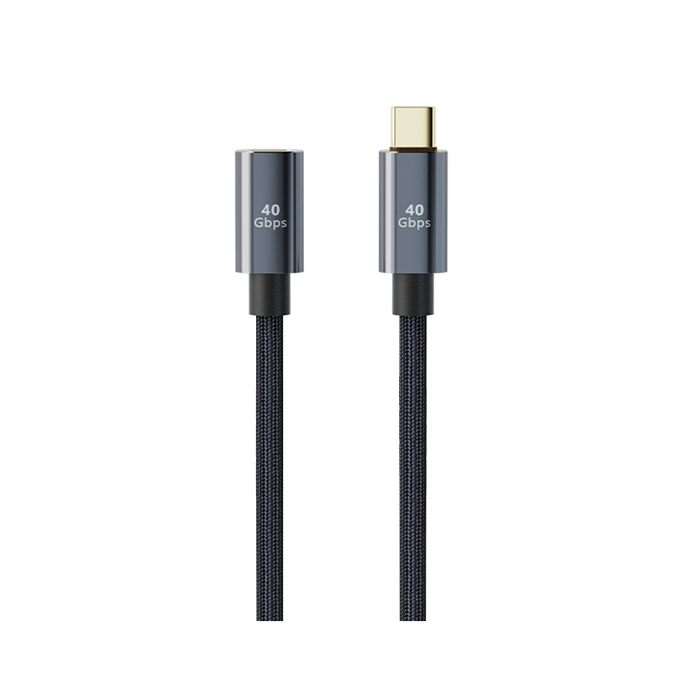 0.3M 8K 60Hz Type-C Male To Female Extension Cord Usb 4.0 100W 5A Fast Charging Cable 40Gbps Data Transmission Cable 6914284089863