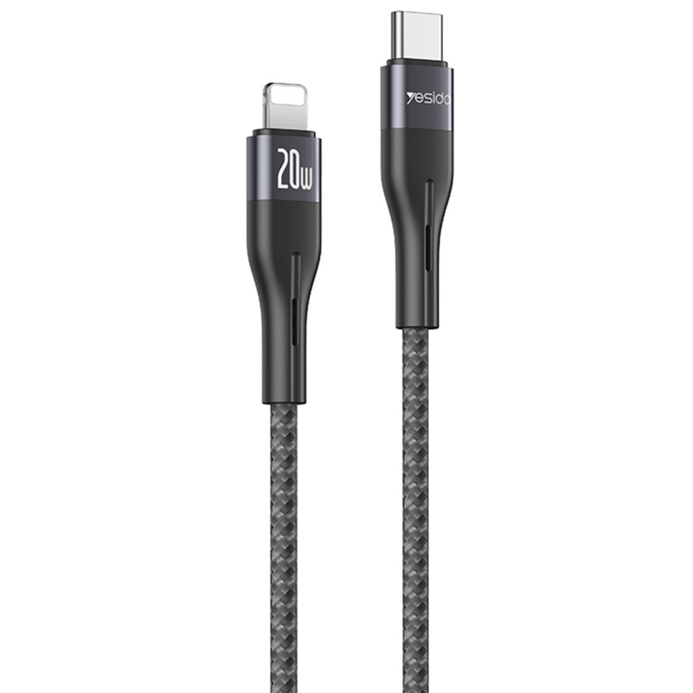 Yesido Ca155 Pd 20W Charging Cable Usb-C To Lightning Braided Data Cable For Iphone, Ipad 6914288732888