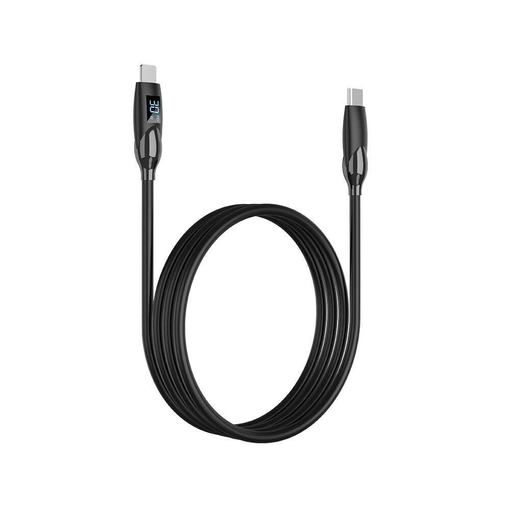 Enkay 1M Type-C To Lightning Pd 30W Fast Charging Cable Silicone Charged Cord With Led Display 6914289758542