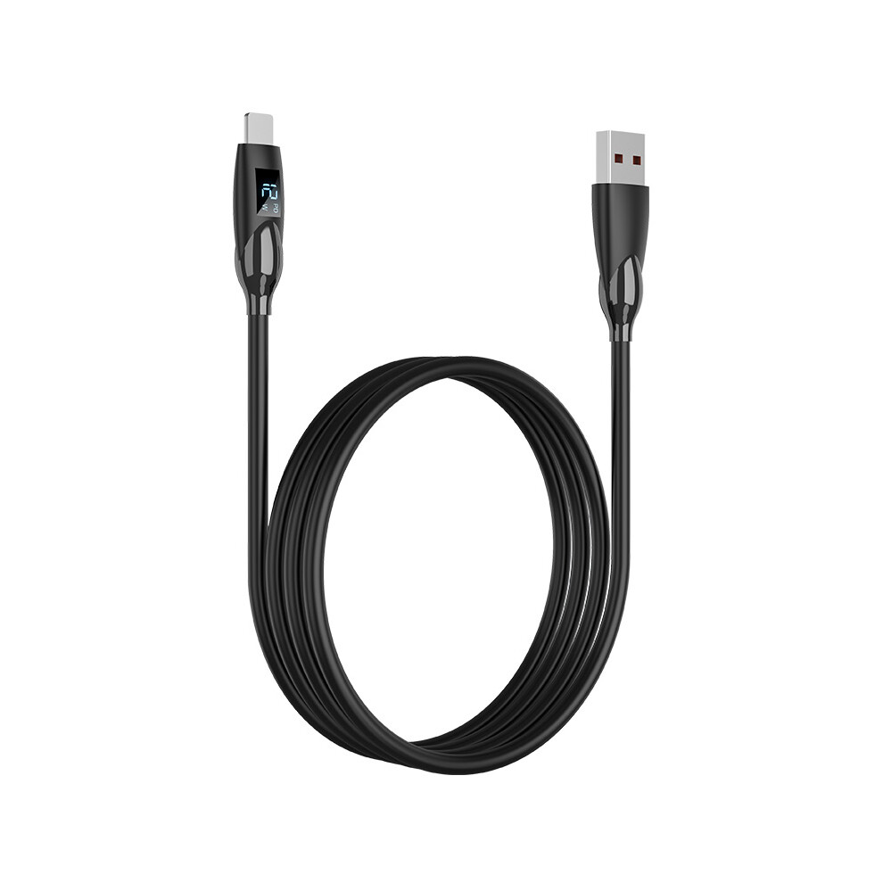 Enkay 1M Usb To Lightning 2.4A Fast Charging Cable Led Display Silicone Charged Data Cord 6914285745751