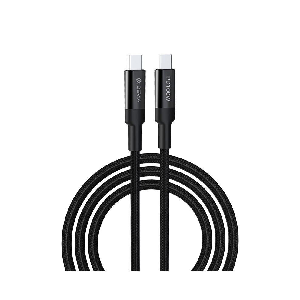 Devia Ec309 Extreme Speed Series 1.5M 100W Fast Charging Cable Type-C Charger Cord 6914286212009