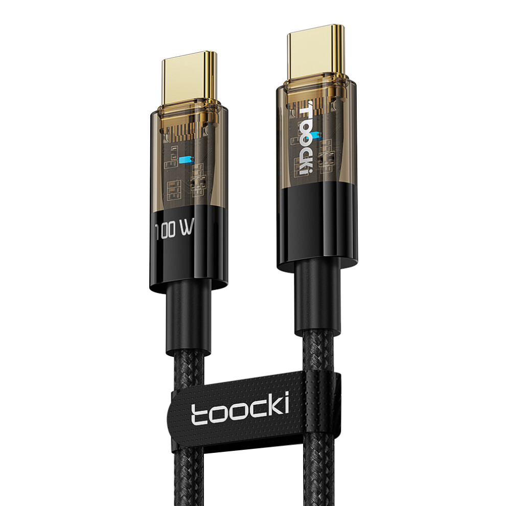 Toocki Tq-X06c2 1M 100W Charging Cord, Type-C To Type-C Data Cable 6914284724375