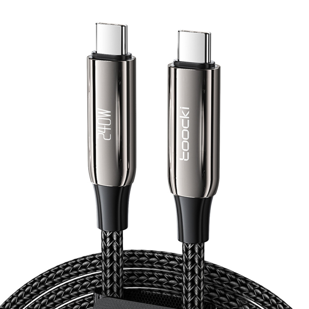 Toocki Tq-X80c4 2M 240W Type-C To Type-C Braided Data Cord Phone Fast Charging Cable 6914281879719