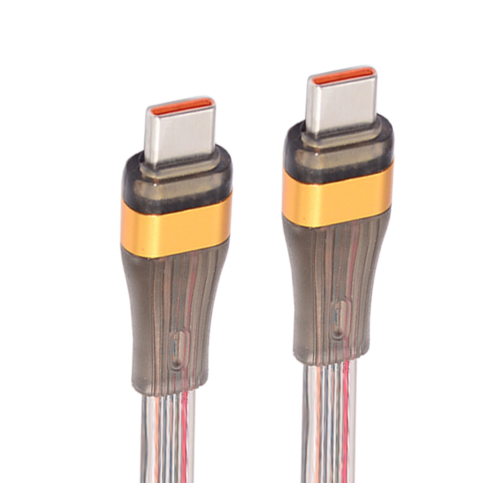Uc-003-Fl-1.0M 1M Usb-C To Usb-C Flat Power Cable Usb2.0 65W Fast Charge Laptop Tablet Phone Data Cable 6914283291267