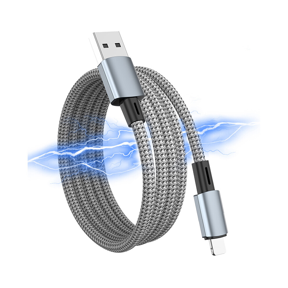 1M 12W Usb A To 8 Pin Magnetic Charging Wire 480Mbps Data Cable For Mobile Phones 6914282053743