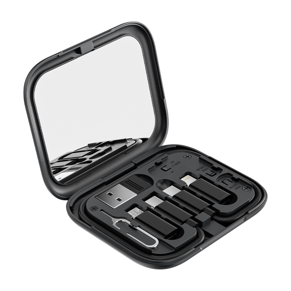 Toocki Tq-X11 Type-C To Type-C Cable Usb+Ip+Micro Usb Adapters With Mirror Storage Case 6914287199699