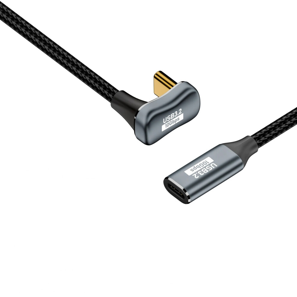 0.5M U-Shape Type-C Male To Type-C Female Cable Pd 100W Usb3.2 Gen 2 Video Audio Transfer Cord 6914280426426
