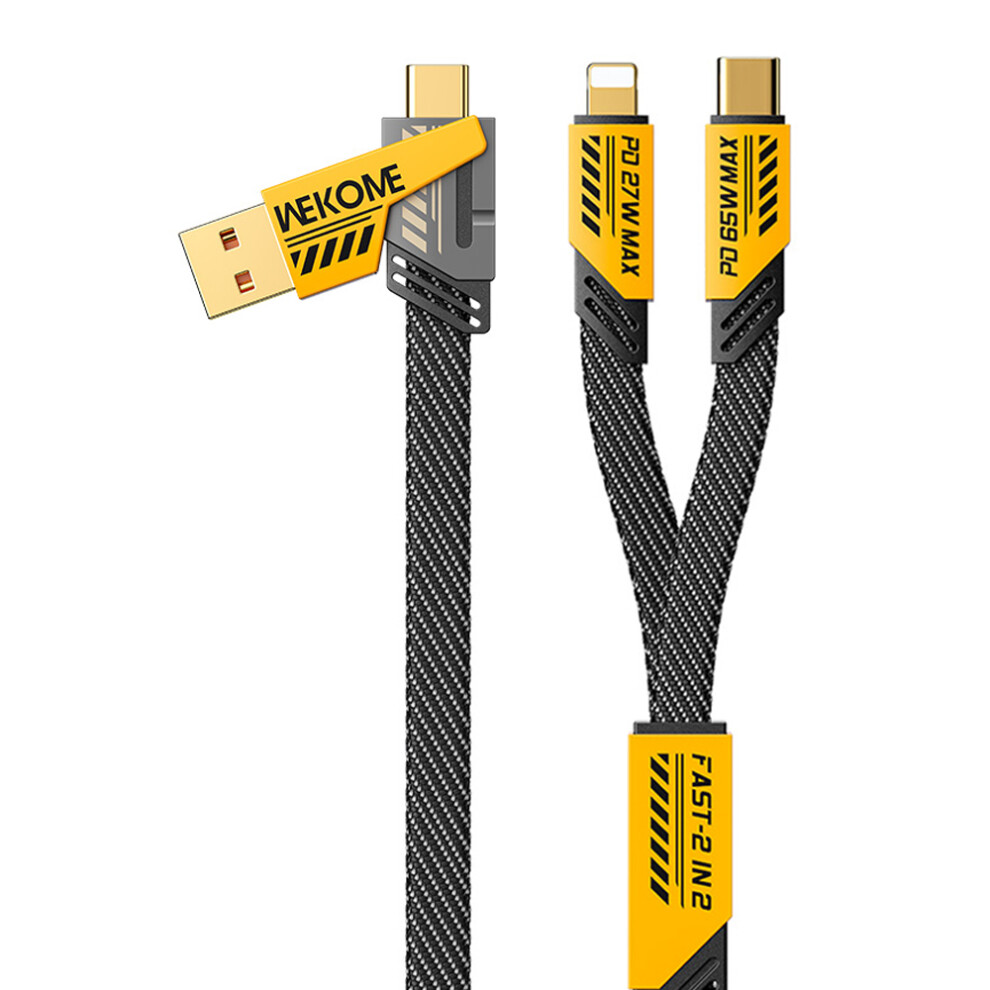 Wekome Wdc-26 4 In 1 1.2M Magnetic Charging Cable 65W Fast Phone Charger 480Mbps Ip Usb Type-C Data Cable 6914285068386