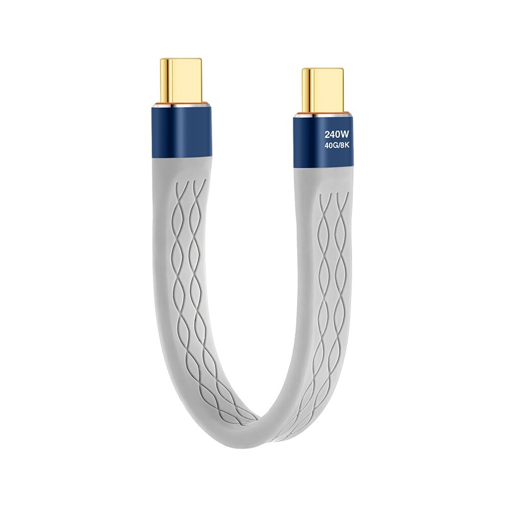 13.3Cm 240W 40Gbps Data Cable Type-C To Type-C Soft Fpc Charging Cord For Most Devices 6914284403294