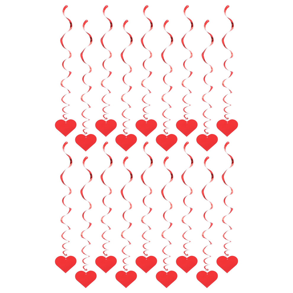 18 Stuks Hartvormige Hangeraccessoires Babypapier Hartvormig-image