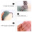 2Pcs Assorted Color Bath Scrubbers Pe Foam Shower Poufs 8