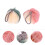 2Pcs Assorted Color Bath Scrubbers Pe Foam Shower Poufs 5