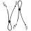 2Pcs Black Elastic Bed Sheet Clips Adjustable Sheet Fasteners 1