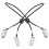 2Pcs Black Elastic Bed Sheet Clips Adjustable Sheet Fasteners 8
