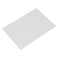 50 Stück A5 Matte PP-Ordnerhüllen mit 20 Löchern, Weiß