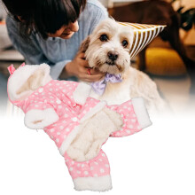 One Piece Hoodie Hundemantel Pink Größe S Warmer Winter