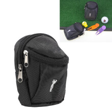 Nylon Mini-Golfball-Tasche Hutgurt für Golfer Schwarz 24g