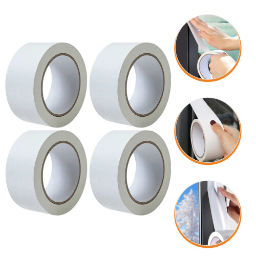 4Rollen Flexibele Isolatietape Voor - En Deurafdichting Wit 1