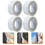 4Rollen Flexibele Isolatietape Voor - En Deurafdichting Wit 6