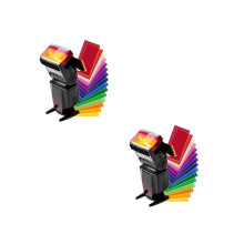 2Set Farbfilter Gel Set Mit 12 Farben Für Blitzlicht, Bunt Und Leicht