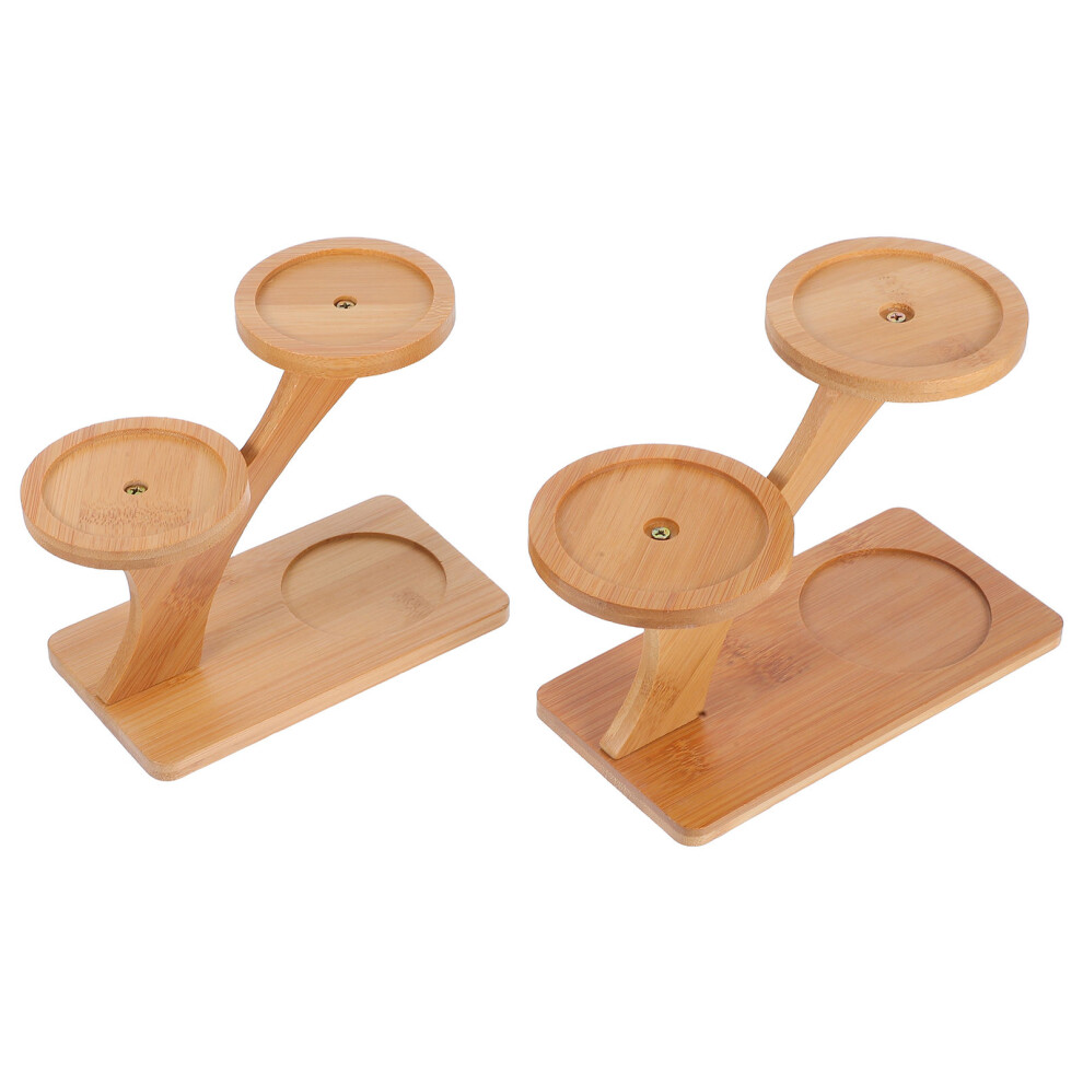 2 Bamboe Dienblad Koffiepad Bamboe-image