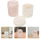 2Pcs Cute Trash Can for Bedroom Table Waste Bin ABS Assorted Colors 9