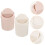 2Pcs Cute Trash Can for Bedroom Table Waste Bin ABS Assorted Colors 11