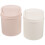 2Pcs Cute Trash Can for Bedroom Table Waste Bin ABS Assorted Colors 1