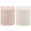 2Pcs Cute Trash Can for Bedroom Table Waste Bin ABS Assorted Colors 10