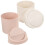 2Pcs Cute Trash Can for Bedroom Table Waste Bin ABS Assorted Colors 8