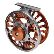 Fliegenfischrolle 7/8 Aluminium CNC Zweifarbig, 90mm, 3 Lager