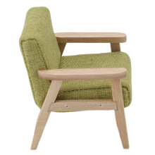 Umweltfreundliches 1:12 Spielzeithaus Einzelarmstuhl Sofa in Grasgrün