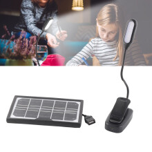 Robustes ABS Solarclip-Licht mit flexiblem Schwanenhals, 3 Farben, 5V