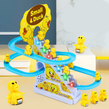 Süßer 9-Ente-Treppenspielzeug, Pädagogisches Kunststoff-Familien-Spiel