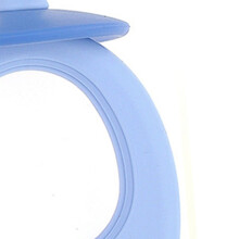 Baby Silikon Beißring Zahnbürste 360 Reinigung Blau