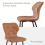 AINPECCA 4PCS Dining Chairs PU Leather Kitchen Coffee 5