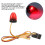 1/10 RC Auto LED Warnleuchte mit 5 Modi 10x15mm Rot Hochsimulation 8