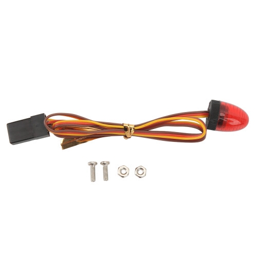 1/10 RC Auto LED Warnleuchte mit 5 Modi 10x15mm Rot Hochsimulation 1