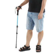 Verstellbarer Wanderstock Teleskopischer Spazierstock für Senioren Himmelblau