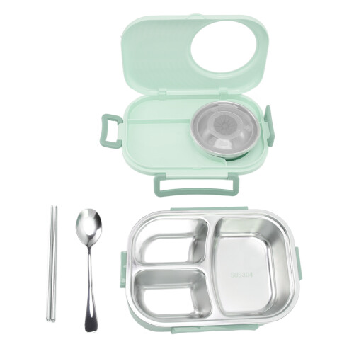 1450ml Bento Lunch Box Stainless Steel Compartment 1