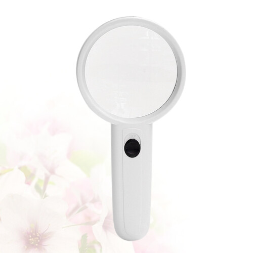 3 X Handheld Reading Magnifying Glass Portable Lighted Magnifier Led 2