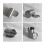 1Pc Silver Toothbrush Rack Durable Bathroom Toothpaste Holder 2
