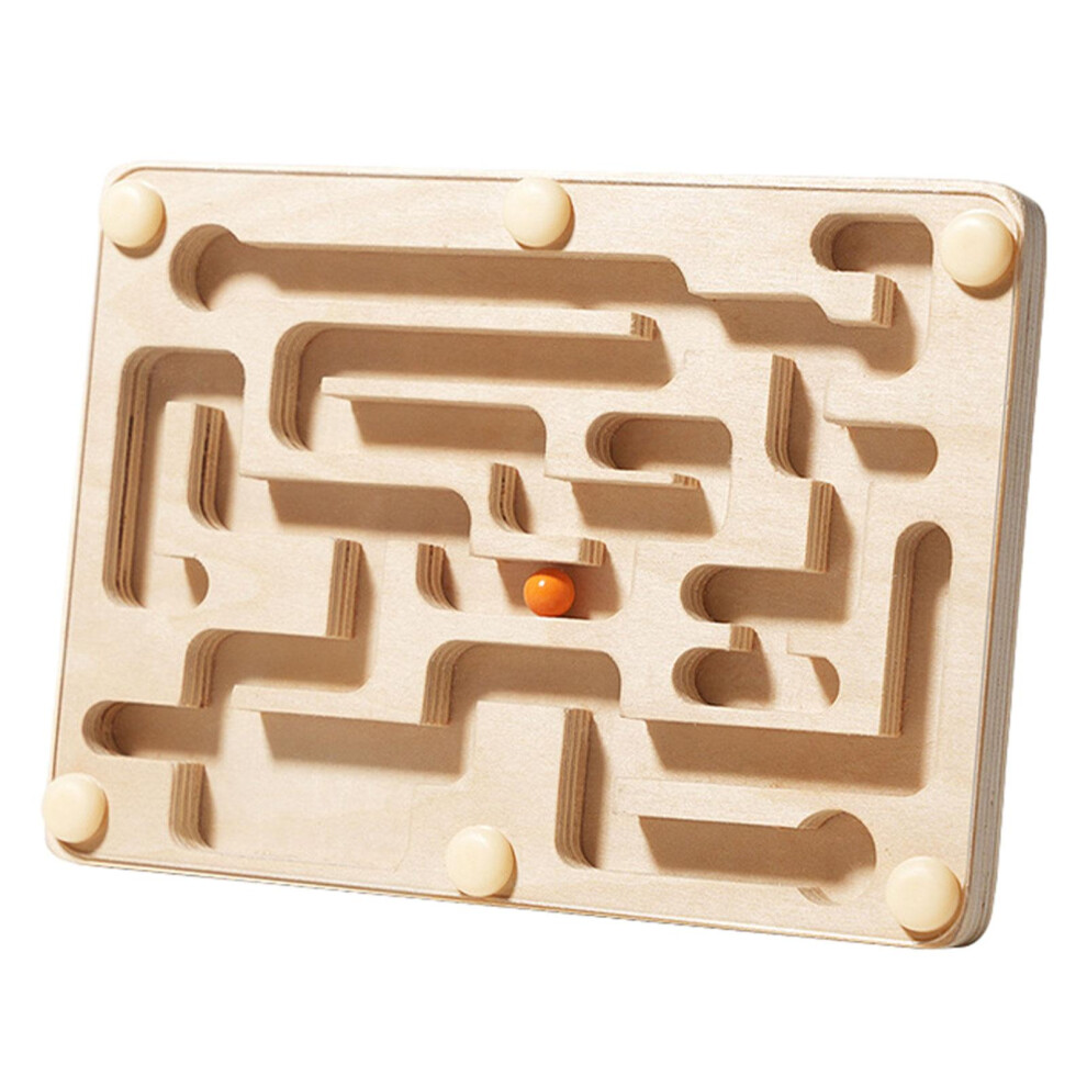 Wooden Labyrinth Board Game Balance Educational Toys for Kids Boys and