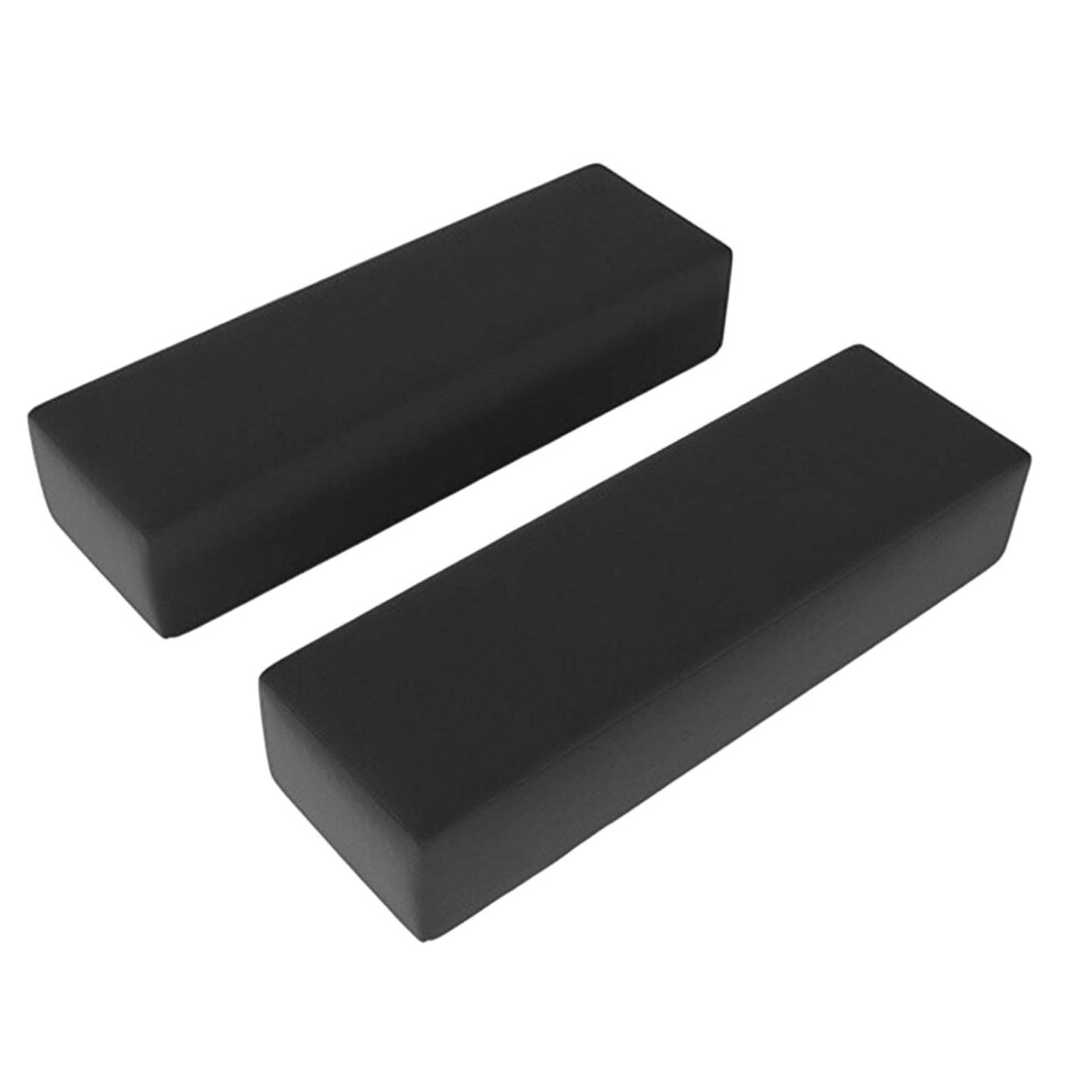 (Black, 27x10x5cm) 2Pcs Chair Armrest Cushions Removable Washable for Office Chair Gaming-image-OPC-PJYSPFB-NEW