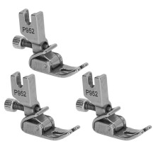 3 Stück Stahl-Shirring-Fuß für Industriestichmaschinen, 3,1 cm glänzende Druckfüße