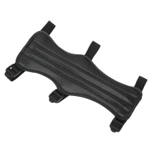 Schwarzer PU-Leder-Schießarmprotektor 22 cm Universeller Bogenschiessschutz